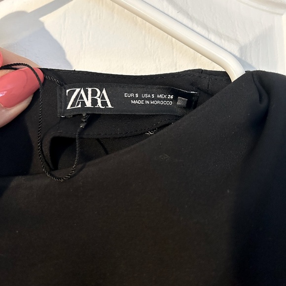 ✨NWT | Zara | Fringed Long sleeves Mini Dress - Picture 4 of 5